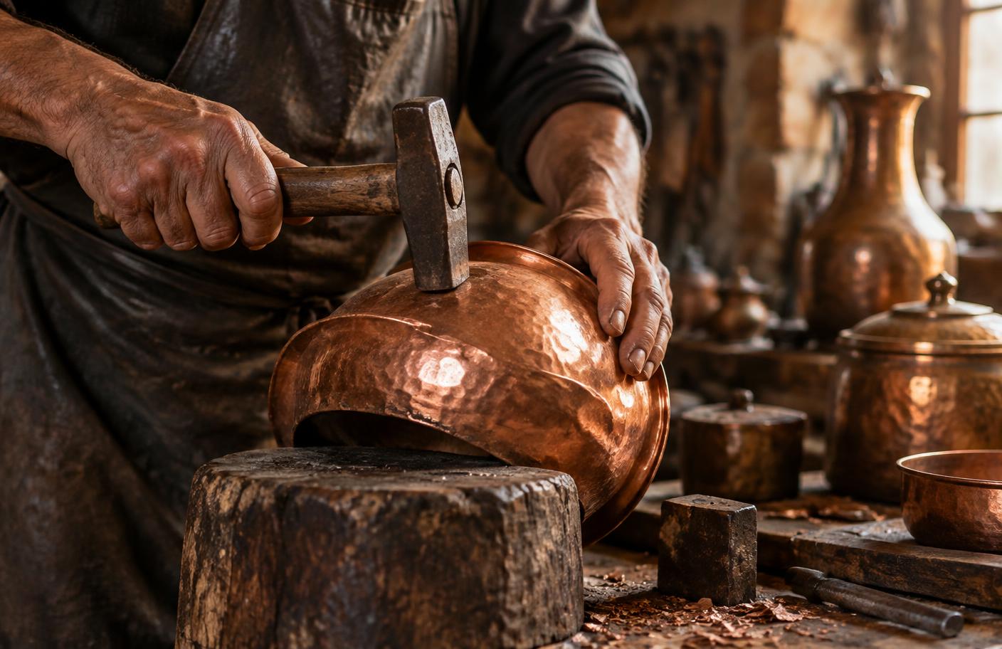 Hand-hammered